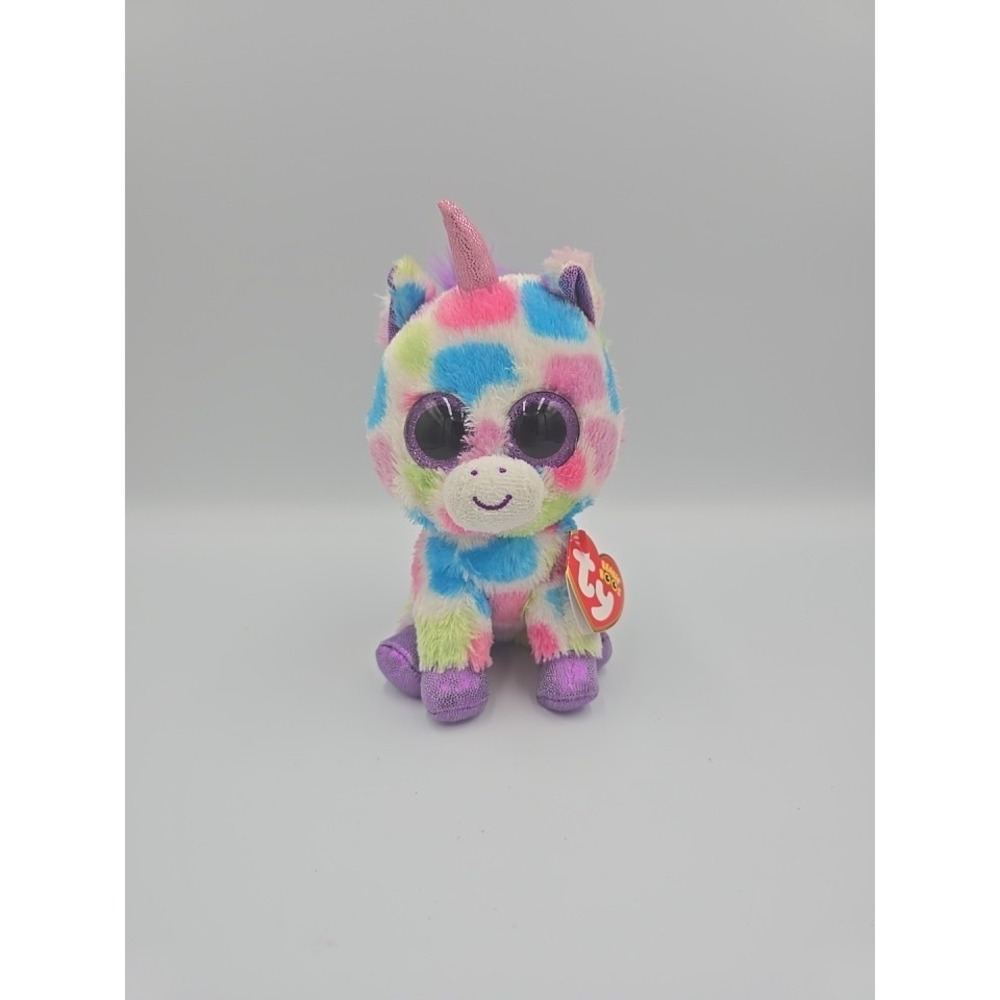 Ty Beanie Boos Wishful Unicorn 6 inch Plush Stuffed Animal Toy 2013 Retired NWT